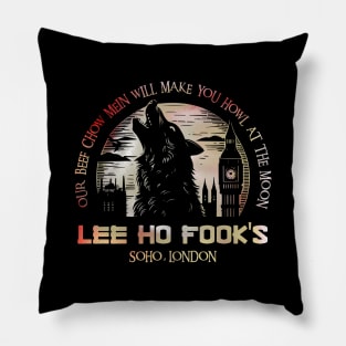 Lee Ho Fooks - Soho London - 1978 - Warren Zevon - Werewolves of London - Howl at the Moon Pillow