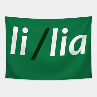 Esperanto Pronouns - Pronomoj - li/lia Tapestry