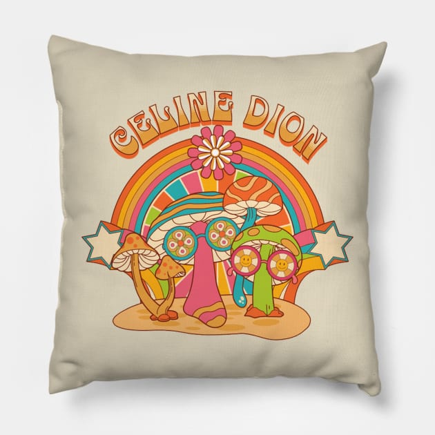 celine mushroom band Pillow by IJUL GONDRONGS