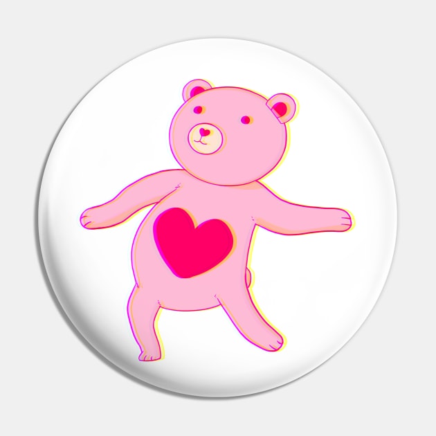 Pink dancing bear Pin by L’étoile stéllaire