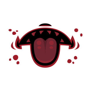 Evil Demon Mouth with Tongue T-Shirt