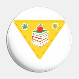 Back to School Book Pile Pin