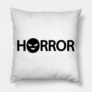 Horror being horrifying Pillow