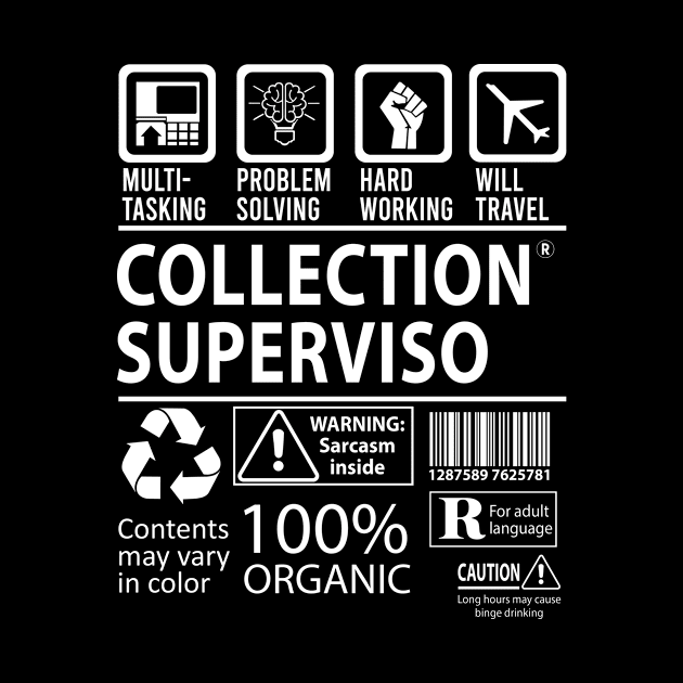 Collection Superviso T Shirt - MultiTasking Certified Job Gift Item Tee by Aquastal