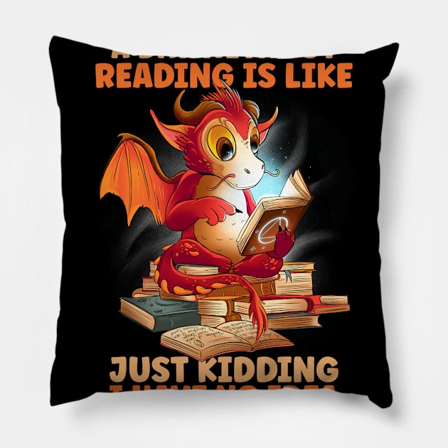 A Day Without Reading Pillow by TK Store