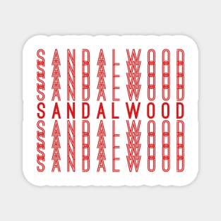 Sandalwood Kannada Indian Movies Repeating Red Text Gift Magnet