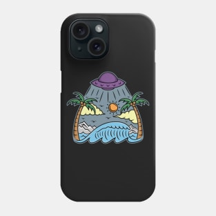 Alien comes to the summer Phone Case