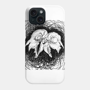 Double Headed Sheep's Skull Phone Case