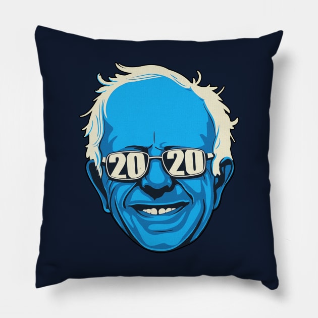 Bernie Sander Hindsight 2020 Election Pillow by TextTees