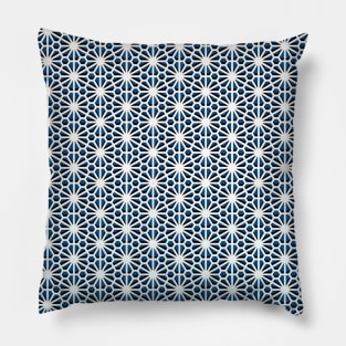 Optical geometric flower seamless pattern Pillow