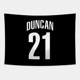 Tim Duncan Number 21 Tapestry