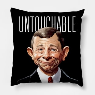 Chief Justice John Roberts: Refusing to Speak to the American People on a Dark Background Pillow