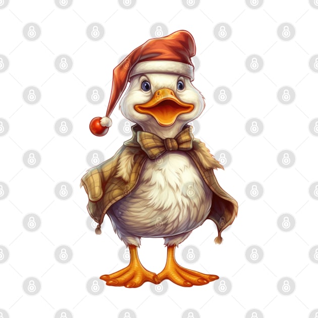 Vintage Christmas Duck by Chromatic Fusion Studio