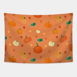 Fall Pumpkin pattern Tapestry