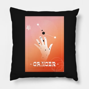 Cancer Zodiac Art Pillow