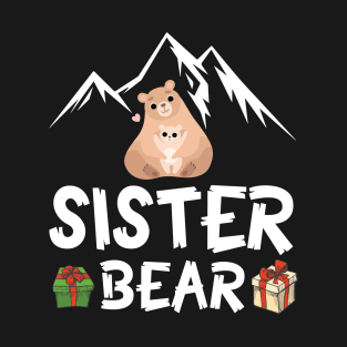 Bears Hugging Together Merry Our Christmas Day Sister Bear T-Shirt