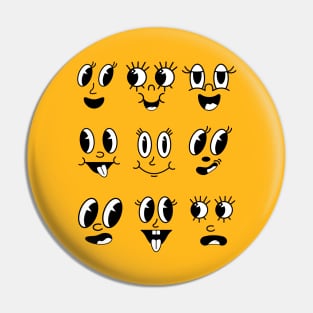 Doodle Face Pin