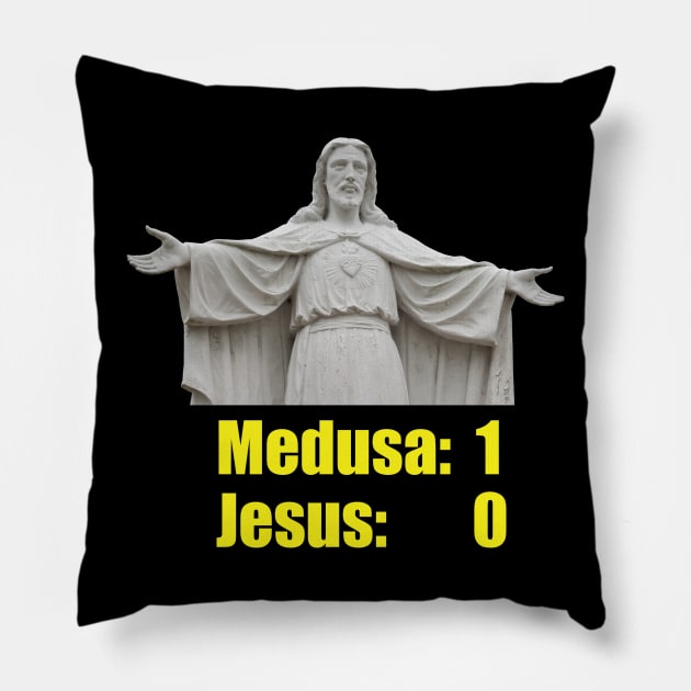 Atheist Clash Of The Titans Pillow by IkePaz