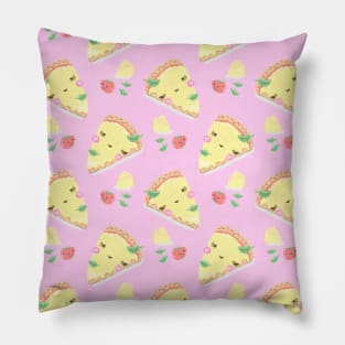 cute pizza rosa Pillow