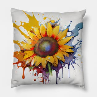 Sunflower Art Designs. Artwork art Pillow