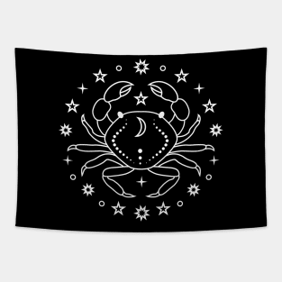 Cancer Zodiac Sign Crab Tapestry