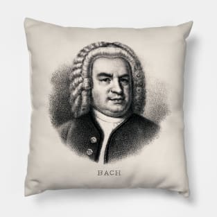 Composer Johann Sebastian Bach Pillow