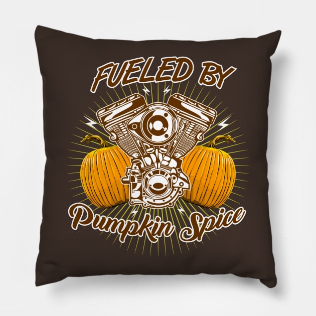 Fueled By Pumpkin Spice Pillow by Styleuniversal