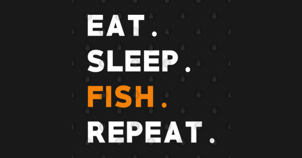 Download Eat sleep fish repeat men women gift - Eat Sleep Fish Repeat - Tote Bag | TeePublic UK