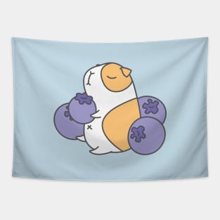 Guinea pig with blue berry Tapestry