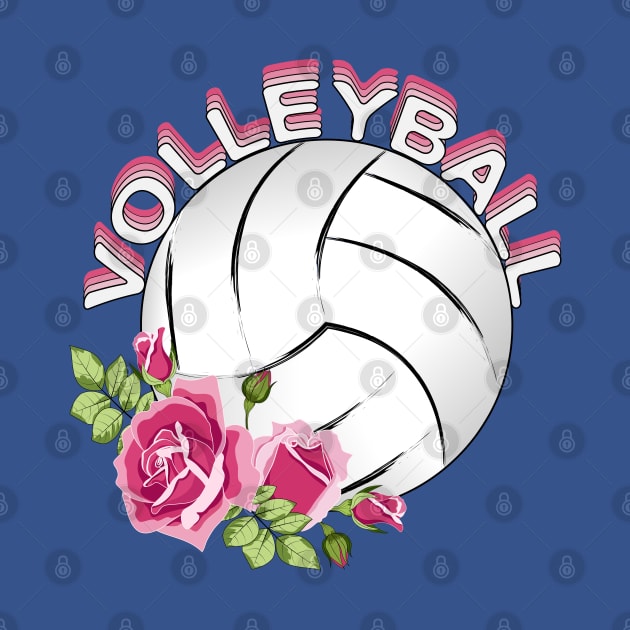 Floral Volleyball by Designoholic