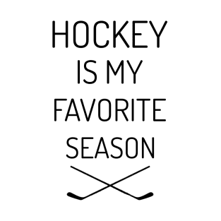 Hockey Is My Fave - black T-Shirt