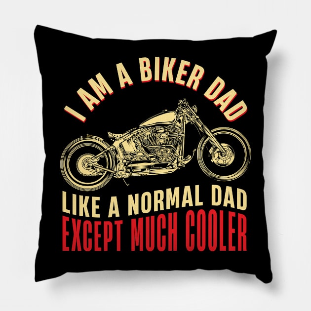 BIKER DAD Pillow by Jackies FEC Store