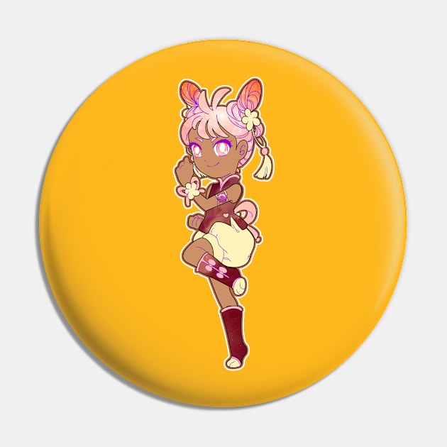 Magical Bunny Fighter Pin by MeikosArt