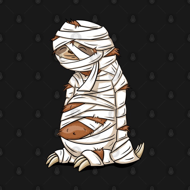 Sleepy Sloth Mummy Halloween Sloth Costume by SkizzenMonster