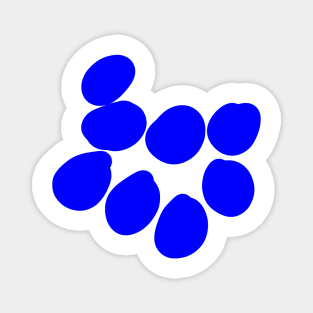 blue dots shape design Magnet