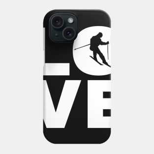 Love Skiing Gift For Skiers Phone Case