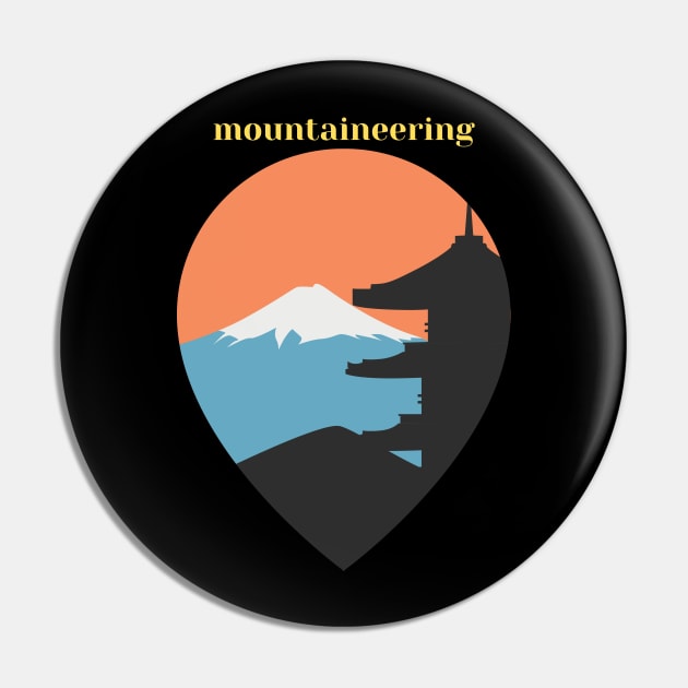 mountaineering Pin by busines_night