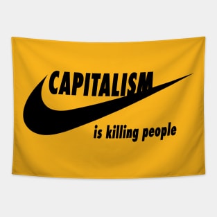 Capitalism is killing people Tapestry