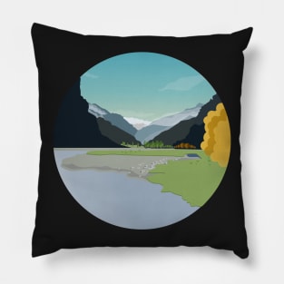 New Zealand Landscape - Mount Aspiring National Park Pillow