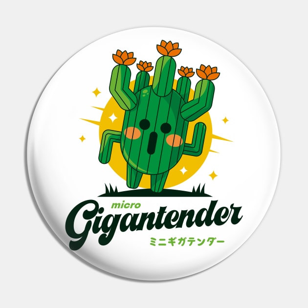 Micro Gigantender Cactuar Pin by logozaste