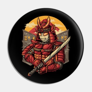 Samurai Galaxy Pin