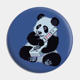 Mahjong Panda Pixel Art Pin