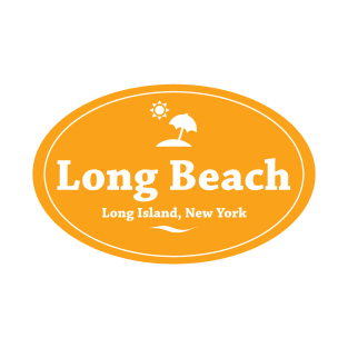 Long Beach, Long Island, Badge T-Shirt