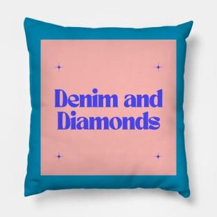 Denim and Diamonds Pillow