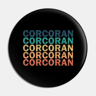 Corcoran Name T Shirt - Corcoran Vintage Retro Name Gift Item Tee Pin