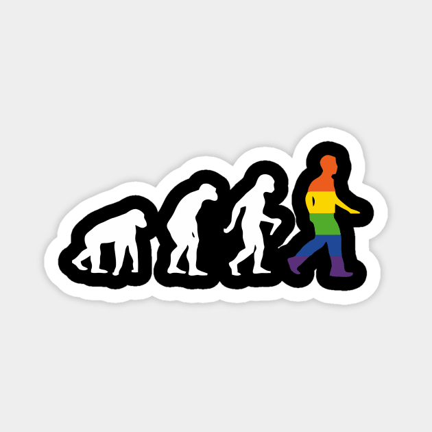 LGBT Evolution Magnet by Ramateeshop