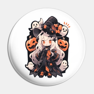 Kawaii Anime Halloween Pin