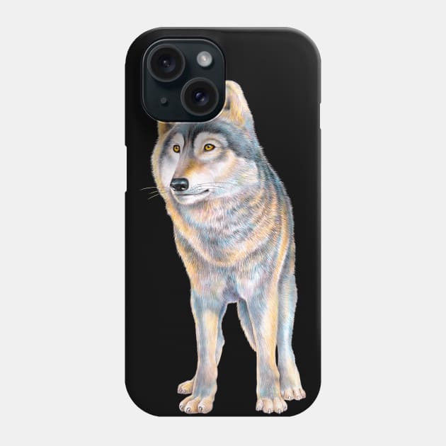 Wolf Phone Case by Tim Jeffs Art