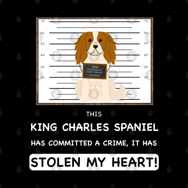 King Charles Spaniel Mugshot - Gift For Mother of King Charles Spaniel Dog Breed by HarrietsDogGifts