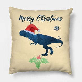 Christmas Dinosaur Tyrannosaurus Rex Pillow